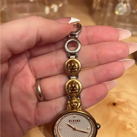 Versace Gold and Silver Watch - Picture 4 of 7